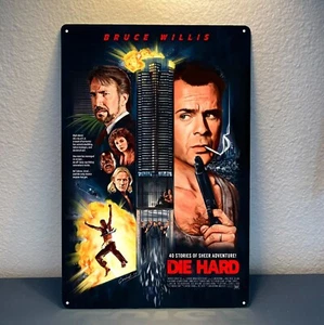 Die Hard Movie Metall Poster Blechschild - 20 x 30 cm Platte - Bild 1 von 5