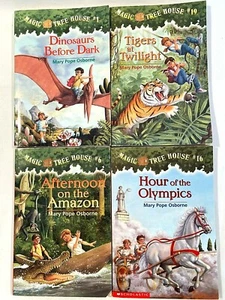 Magic Tree House Set of 4 Paperback Books by Mary Pope Osborne 1999 Ages 6-9 - Picture 1 of 5