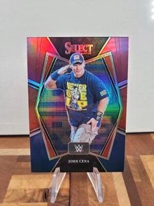 John Cena 2022 Panini Select WWE Red Blue Prizm Premier Level Silver - Bild 1 von 2