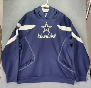Dallas Cowboys Men Hoodie Blue XL NFL Logo Football Reebok Sports Outdoors - Picture 1 of 12