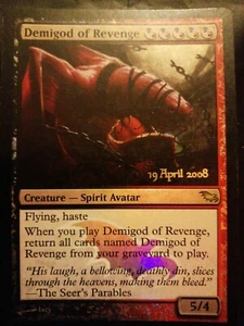 MTG FOIL Demigod of Revenge - Prerelease Promo - ENGLISH GD - Imagen 1 de 1