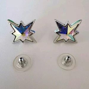 Kirks Folly Silvertone Foreverland Signed Post Earrings - Picture 1 of 8