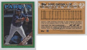 2023 Series 1 1988 Topps Chrome Silver Pack Green Refractor /99 Tony Gwynn HOF
