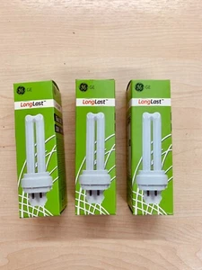 NEW Bundle 3x GE 4 Pin 10 Watt Compact Fluorescent Bundle - Picture 1 of 5