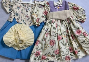 Puppenkleidung Kolonialkleid, Top/Rock Outfit, Mütze für 16-18 Zoll Puppe Neu - Bild 1 von 6