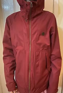 Boys Youths PRETTY GREEN Full Zip BURGUNDY Jacket Coat SMALL chest Hooded - Picture 1 of 4