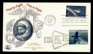 DR WHO 1962 FDC SPACE PROJECT MERCURY FULTON STAMP CO CACHET COMBO M33600 - Picture 1 of 2