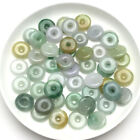 10Pcs Natural Grade A Jadeite Ping Buckle Gift Men Women Abacus Beads Pendant