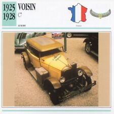 1925-1928 VOISIN C7 Classic Car Photograph / Information Maxi Card
