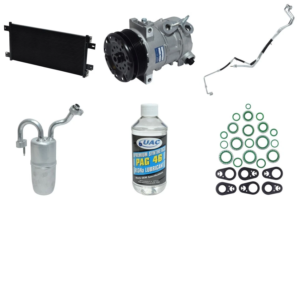 Kit de compressor UAC 2012 2013 para 2011-2014 Chrysler 200 2.4L L4 GAS A/C - Imagem 1 de 1