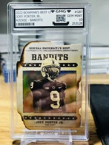 2022 Bowman’s Best U Joey Porter Jr. Rookie GMG Graded 10 Gem Mint 💎 Bandits - Picture 1 of 1