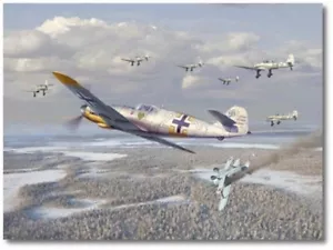 Max Ostermann von Jim Laurier - Messerschmitt Bf 110 - Luftfahrt Kunstdruck - Bild 1 von 1