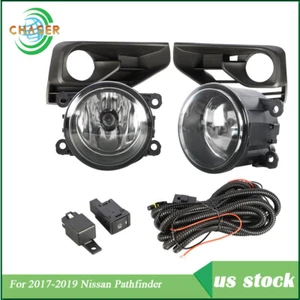 Front Bumper Fog Lights Switch Wiring Kit For 2017-2019 Nissan Pathfinder Pair - Picture 1 of 12