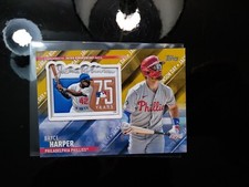 2022 Topps Commemorative Jackie Robinson Day patch gold Bryce Harper /50 READ