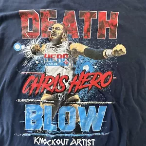 Chris Hero Death Blow T Shirt Size L Pro Wrestling - Picture 1 of 1
