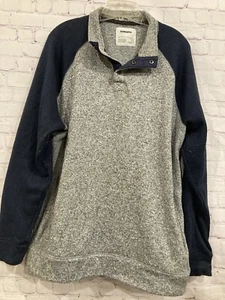 Sudadera Sonoma Good for Life para hombre cuello a presión XXLT gris azul marino - Imagen 1 de 8