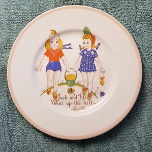 Vintage W. R. Midwinter China  - Peggy Gibbons Jack and Jill - Plate-England - Picture 1 of 13