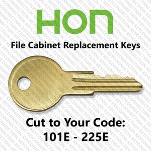 HON File Cabinet Key Cut to Your Code 101E - 225E - Picture 1 of 1