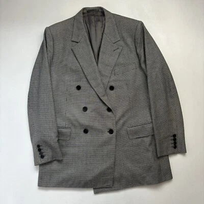 Blazer Ralph Lauren Etiqueta Púrpura Abrigo Deportivo Lana 42 Pata de Perro Doble Pecho Foto 1 de 4