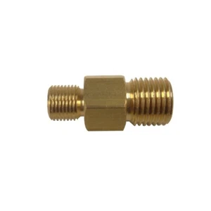 Double Nipple G 1/4" RH x G 1/2" RH - Double Sided 45° Tapered Sealing - Picture 1 of 1