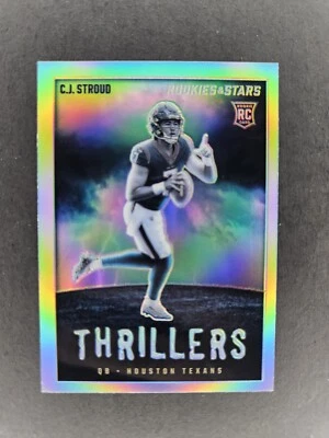 2023 Panini Rookies & Stars #TH-12 C.J. Stroud Thrillers Silver Prizm Texans RC - Image 1 of 2