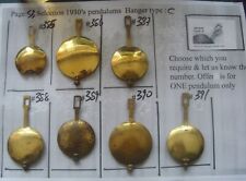 PAGE 53 choice of CLOCK pendulum for  1930's  clocks Choose the one you want