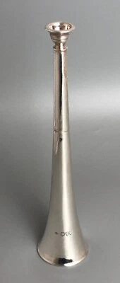 Cuerno de caza de plata maciza victoriano ejército y marina Londres 1894 DLZX Foto 1 de 4
