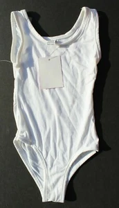 Girl Kid Toddler White Blank Ballet Gymnastics Dance Leotard Costume 2-4T - Picture 1 of 2