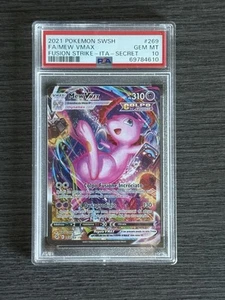Pokemon TCG PSA 10 MEW VMAX Colpo Fusione 269/264 - 2021 ITA ITALIANO - Foto 1 di 4