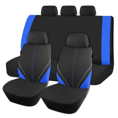 For TOYOTA RAV4 Car Seat Covers Full Set Breathable Cloth Front Rear Protectors Foto 1 de 4