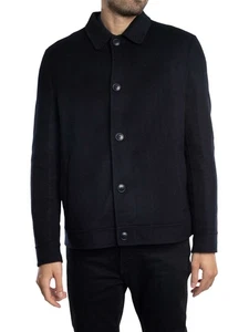Ted Baker Men's Sharpow Wool Collared Jacket, Blue - Picture 1 of 7