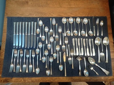 International Sterling Silverware Serving Utensil Set Serenity Monogram W extras - Image 1 of 4