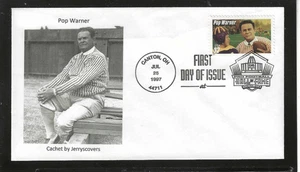 FOOTBALL POP WARNER HALL OF FAME FDC 1997 CANTON OHIO JERRY'S COVERS ONLY 1 MADE - Picture 1 of 1