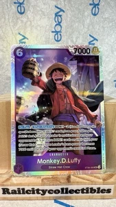 Monkey.D.Luffy ST26-005 SR ONE PIECE Card Game NM Purple Starter Deck 26 ☠️ - Picture 1 of 4