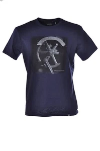 Woolrich Herren T-Shirt Manica Corta Mittelblau 3600 - Bild 1 von 2
