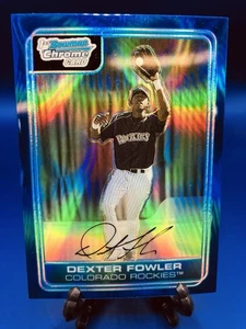 2006 Bowman Chrome #BC182 Dexter Fowler Prospects Blue Refractors /150 Rockies - Picture 1 of 2