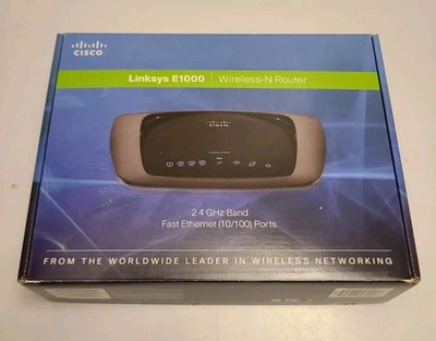 Cisco E 1000 Wireless-N Router, Open Box - Image 1 of 4