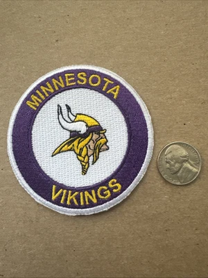 MINNESOTA Vikings embroidered iron on patch 3" NFL FOOTBALL - Image 1 of 2