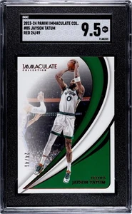 Jayson Tatum 2023-24 Panini Immaculate Red Base /49 SGC 9.5 Mint Celtics #85 - Bild 1 von 2