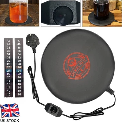 Brewing Mate Home Brew Heat Pad Mat Power Adjustable for Wine Beer Fermentation