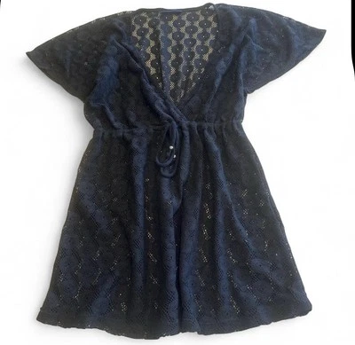 Apt. 9 Vestido de encaje para mujer M negro traje de baño ropa de club verano vacaciones piscina Foto 1 de 4