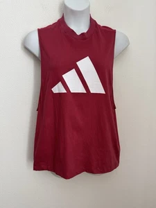Camiseta para mujer Adidas Winners rosa malva sin mangas muscular talla L espalda transparente - Imagen 1 de 8