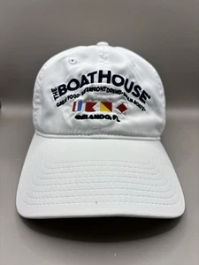 Cappello Berretto The Boat House Strapback Bianco Il Gioco Orlando Florida Outdoor Beach - Foto 1 di 8