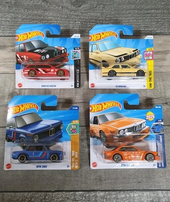 Hot Wheels BMW Car Bundle X4 M3 92' - 635 CSI - M3 Wagon - BMW 2002 -  NEW - Image 1 of 4