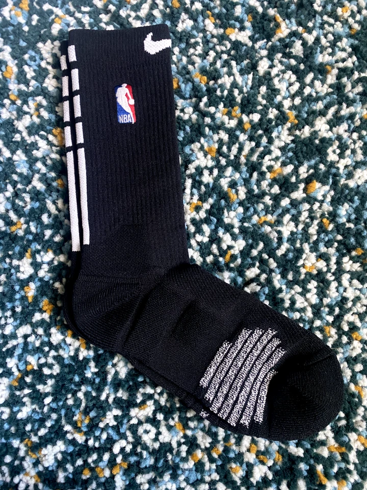 Носки Nike NBA подлинные игрок команды выпущенные черные/белые мощный быстрый захват элитные - Изображение 1 из 1