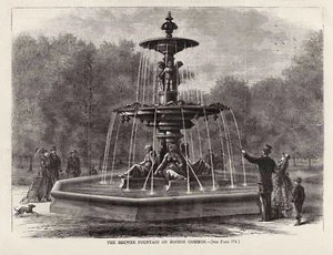 FUENTE CERVECERA BOSTON MASSACHUSETTS Liénard mitología griega neptuno anfitrito - Imagen 1 de 1
