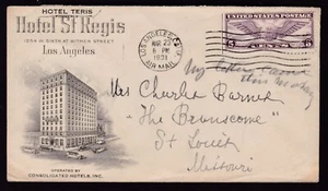 HOTEL ST. REGIS, (TWO SIDES) LOS ANGLES, CALIF - 1931 - Picture 1 of 2