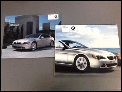 2004 BMW 6-Series Convertible 645Ci 84-page Car Sales Brochure Catalog SET Foto 1 de 4