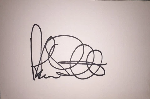 ALAN SMITH SIGNED 6X4 WHITE CARD SPORT AUTOGRAPH FOOTBALL ARSENAL 100% GENUINE Cover