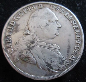 MDS ALTDEUTSCHLAND BAYERN MADONNENTALER 1780 "KARL THEODOR", SILBER #O - Bild 1 von 2